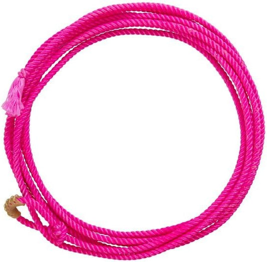 Weaver Equine Waxed Nylon Kids Lasso Rope, Lightweight Cowboy Rope Lasso for Practice, Colorful Loop Roping Ropes for Kids 5/16" x 20'