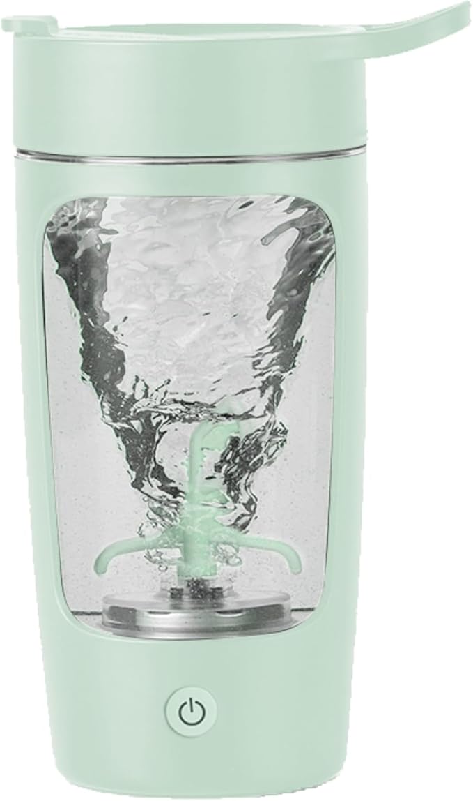 Electric Shaker Bottle, Blender Bottles For Protein Mixes, | Tritan | BPA Free| Portable Mixer Cup, Rechargeable Shake Cups And Meal Replacement Shakes, 22 oz(Green)