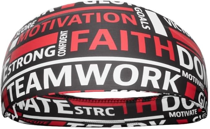 Unisex Headband/Sweatband. Best for Sports, Fitness, Working Out, Yoga. Tapered Design. Reversible.