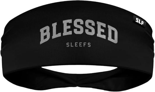 SLEEFS Sweat Bands Headbands Men & Women - Cooling Sports Mens Headband for Running, Football, Basketball, Cycling, Workout - Sweat Moisture Wicking Head Band Stretch Fit, Non-Slip Design - One Size