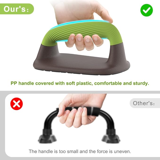 Push Up Bars – Ergonomic Pushup Handles for Floor Strength Training, Non-Slip Push-Up Stands with Soft Grip, Pushups Bars for Home Gym Workout