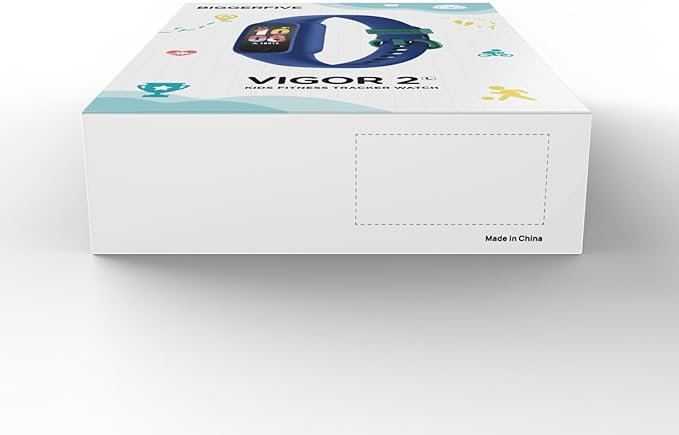 BIGGERFIVE Vigor 2 L Kids Fitness Tracker Watch for Boys Girls Ages 5-15, Activity Tracker, Heart Rate Sleep Monitor, IP68 Waterproof, Pedometer, Calorie Step Counter Watch, Lilac