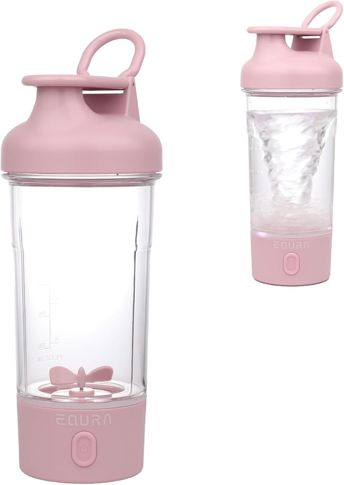 Electric Protein Shaker Bottle, 25.4 Oz Pulse Blender Bottles For Protein Mixes, | Tritan | Bpa Free| Portable Mixer Cup, Rechargeable Shake Cups And Meal Replacement Shakes(Pink)