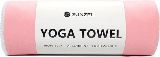 Eunzel Hot Yoga Towel Non-Slip Yoga Mat Towel Ultra-Absorbent Microfiber Towel for Hot Yoga, Pilates,Bikram and Workout 26.5"x 72"