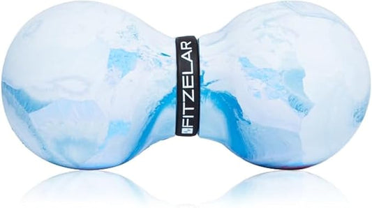 Double Lacrosse Massage Ball for Myofascial Release, SGS Certification, Massage Deep Tissue for Waist Back Feet, Trigger Point Therapy, Muscle Knots, Peanut Massage Ball for Muscle Pain