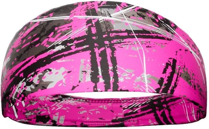 Unisex Headband/Sweatband. Best for Sports, Fitness, Working Out, Yoga. Tapered Design. Reversible.