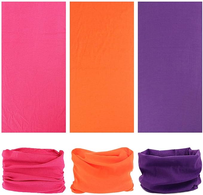 Neck Gaiter Headband Headwear Head Wrap Face Mask Magic Scarf Bandana for Men and Women