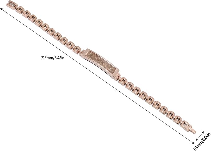 Smart Health Wristband, Zinc Alloy Bluetooth IP68 Health Fitness Tracker Screenless Smart Bracelet Step Counter for Sleep Sports Tracking