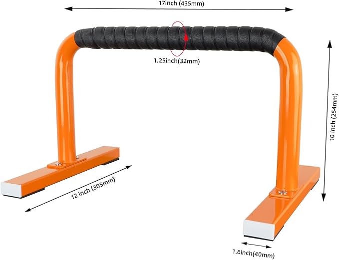 Strength Training Parallettes Push Up Bars, Pushup Handles Calisthenics Equipment for Home Workout, Anti-slip Gymnastics Bars, Handstand & Dip Bar for Outdoor Exercise