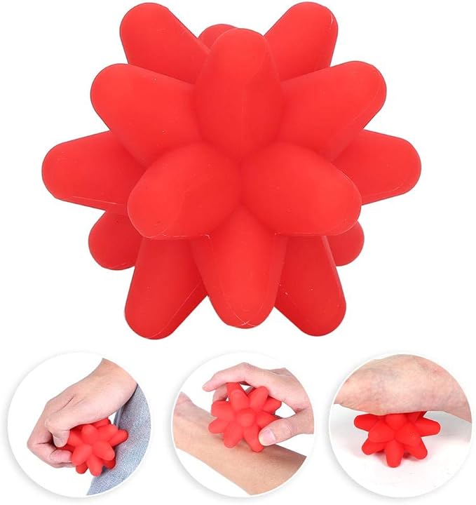 Brrnoo Silicone Massage Ball, Ball for Trigger Point Massage - Deep Tissue Massager for Myofascial Release - Mobility Ball for Exercise & Recovery, Foot Acupoint Trigger Point Massage