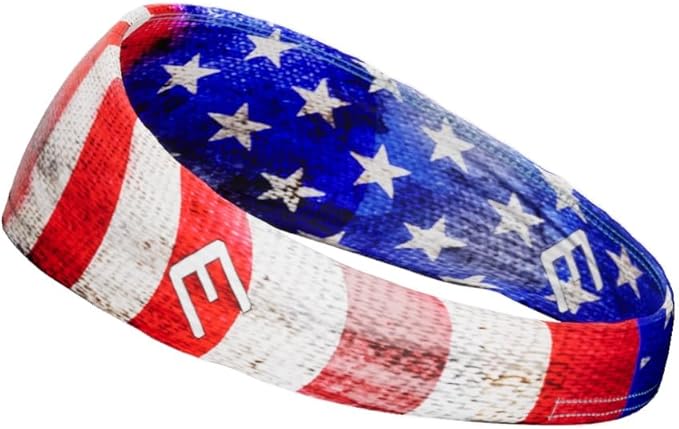 40+ Designs! Unisex Headband/Sweatband. Best for Sports, Fitness, Working Out, Yoga. Tapered Design