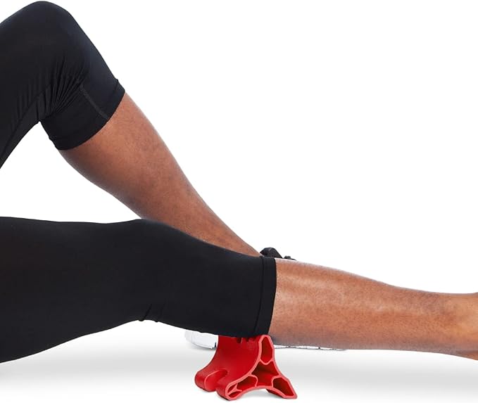 Davinci Tool (Red) -USA Made- Hard Rubber Neck Tension Relief & Pressure Point Massage Tool - Occipital Release Tool - Cervical Traction Device- Suboccipital Release Device - Neck Stretcher