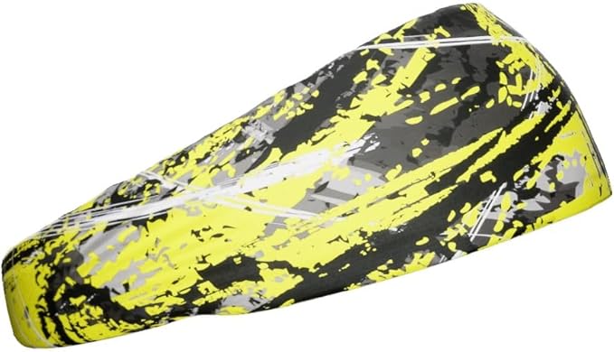 Unisex Headband/Sweatband. Best for Sports, Fitness, Working Out, Yoga. Tapered Design. Reversible.