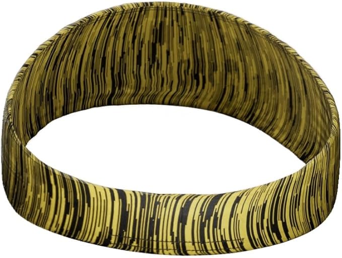 Unisex Headband/Sweatband. Best for Sports, Fitness, Working Out, Yoga. Tapered Design. Reversible.