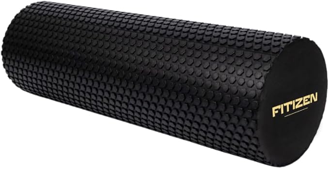Fitizen Foam Roller – Muscle Massage Rehab Stiff Back Pain Physical Therapy Deep Tissue Firm Exercise Equipment Home Gym Stress Yoga Pilates for The Fit Citizen by FitNation