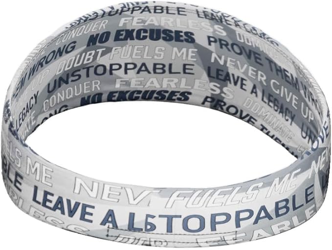 40+ Designs! Unisex Headband/Sweatband. Best for Sports, Fitness, Working Out, Yoga. Tapered Design