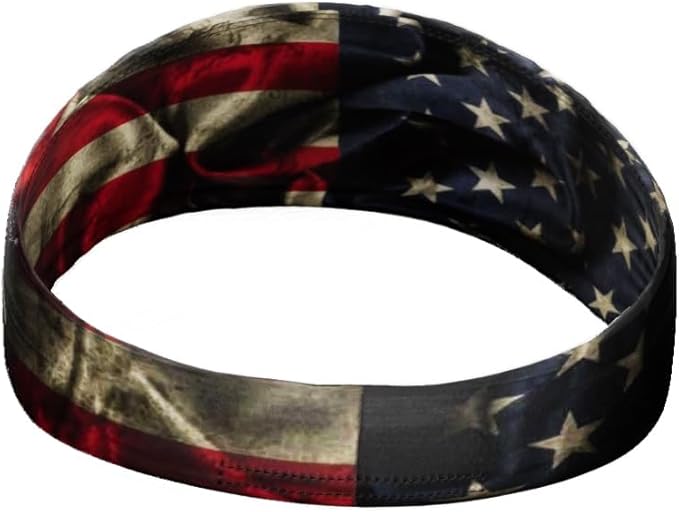 Unisex Headband/Sweatband. Best for Sports, Fitness, Working Out, Yoga. Tapered Design. Reversible.