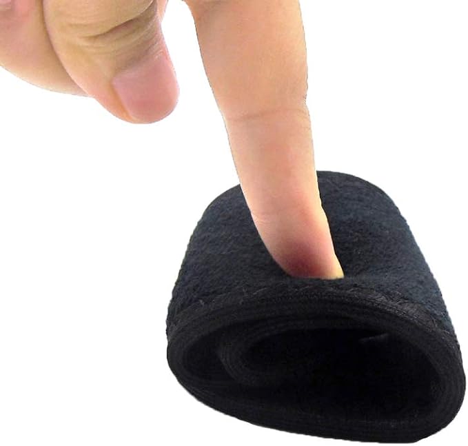 Happystep Cotton Terry Cloth Insoles, Barefoot Shoe Inserts, Sweat Absorption, Odor Control, Moisture-Wicking, Washable and Reusable, Zero Drop Shoe Insoles, 1 Pair Black and 1 Pair White (Men 8)