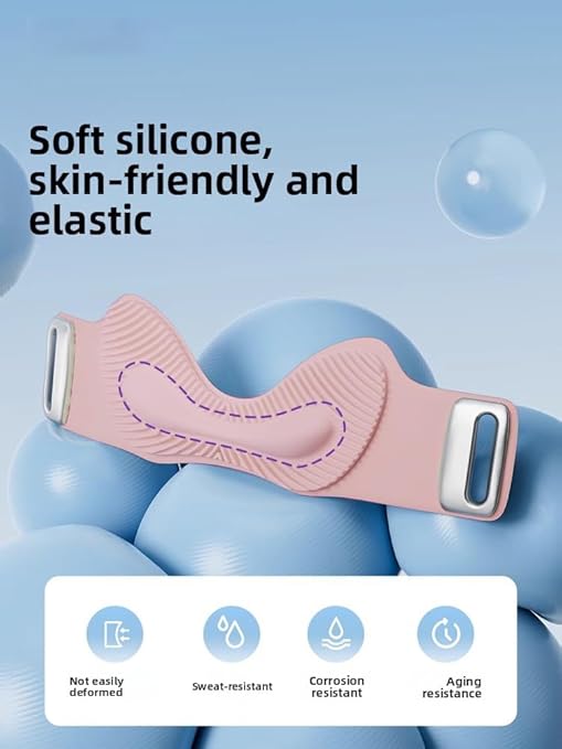 Patella Band for knee Pain Relief during exercise | Adjustable Patellar Tendon Support Strap for Running | Sports & Support | Tendonitis & Jumper's | Made with Silicone & Polyamide. (pink)