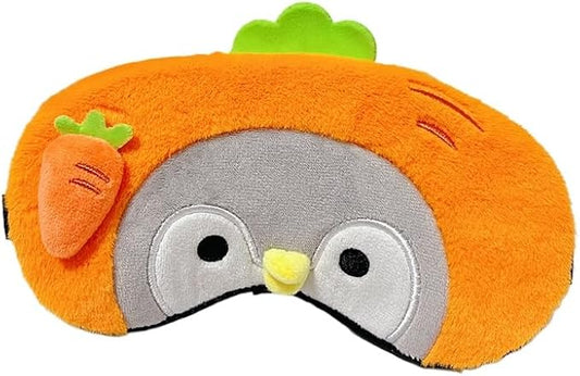 PERFECTSIGHT Cute Sleep Eye Masks (Orange Penguin)