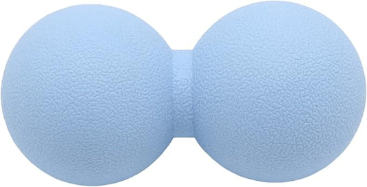 Hard Peanut Massage Ball, Double Lacrosse Massage Ball. Deep Tissue Massage Roller Mobility Ball for Physical Therapy Myofascial Release Muscle Relaxer Acupoint Massage (Blue)