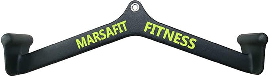 Home Gym Fitness Rowing T-bar V-bar Pulley Cable Machine Attachment, Bicep Curl Tricep Lat pulldown Bar Back Strength Training Handle Grips Lat Pull Down Bar for Seat Row Workout