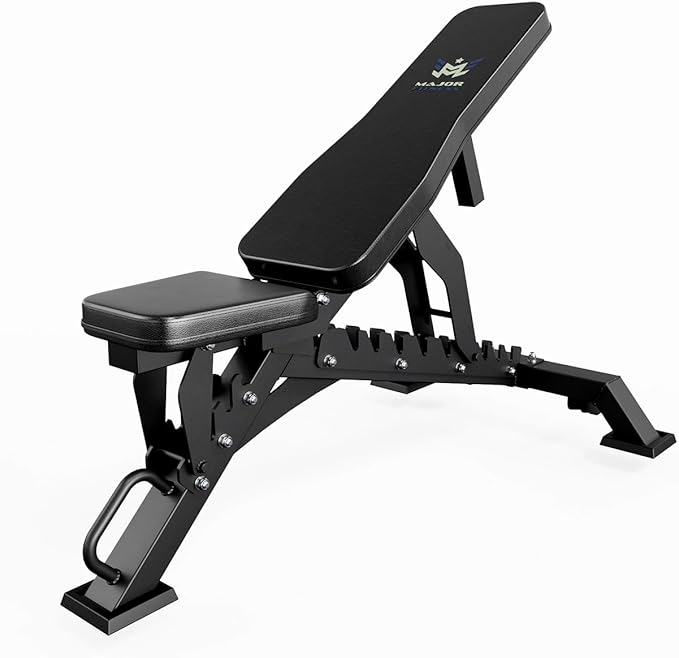 MAJOR FITNESS Weight Bench, Adjustable Workout Bench for Strength Training, Bench Press, and Full-Body Workouts for Home Garage Gym