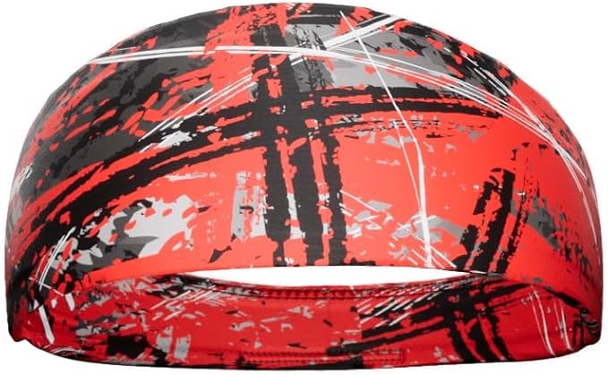 Unisex Headband/Sweatband. Best for Sports, Fitness, Working Out, Yoga. Tapered Design. Reversible.