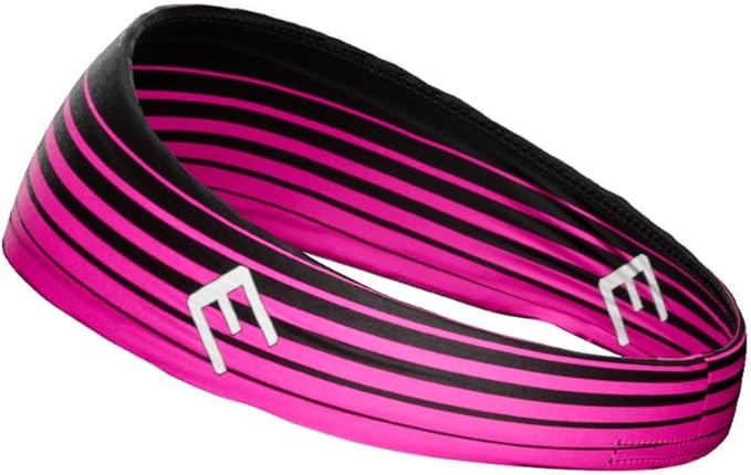 Unisex Headband/Sweatband. Best for Sports, Fitness, Working Out, Yoga. Tapered Design. Reversible.