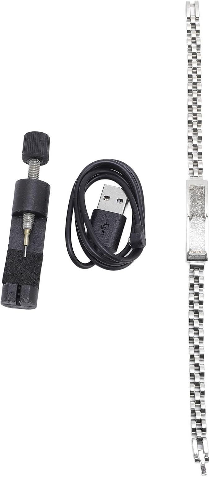 Smart Health Wristband, Zinc Alloy Bluetooth IP68 Health Fitness Tracker Screenless Smart Bracelet Step Counter for Sleep Sports Tracking