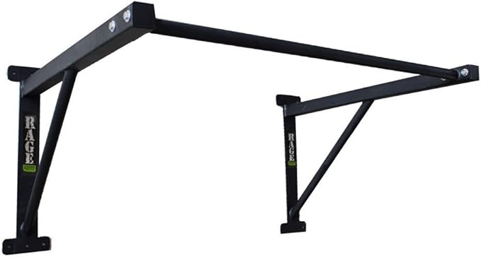 Heavy-Duty Wall Mounted Pull Up Bar - 500 lbs Weight Capacity | Maintain Upper Body Strength & Core Stability | Space Efficient Steel Chin Up Black Bar for Home & Gym Versatile Workouts