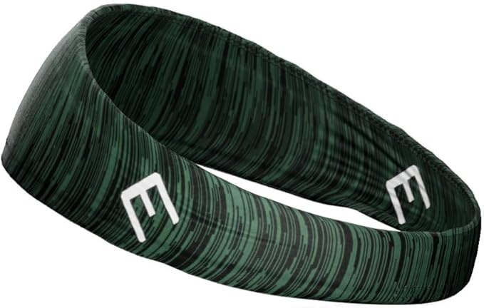 Unisex Headband/Sweatband. Best for Sports, Fitness, Working Out, Yoga. Tapered Design. Reversible.