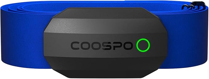 COOSPO Bluetooth Heart Rate Monitor Chest Strap H808S, ANT+ BLE HR Monitor Chest, HRM IP67 Waterproof, 300H Battery Life