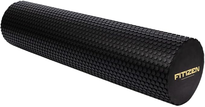 Fitizen Foam Roller – Muscle Massage Rehab Stiff Back Pain Physical Therapy Deep Tissue Firm Exercise Equipment Home Gym Stress Yoga Pilates for The Fit Citizen by FitNation