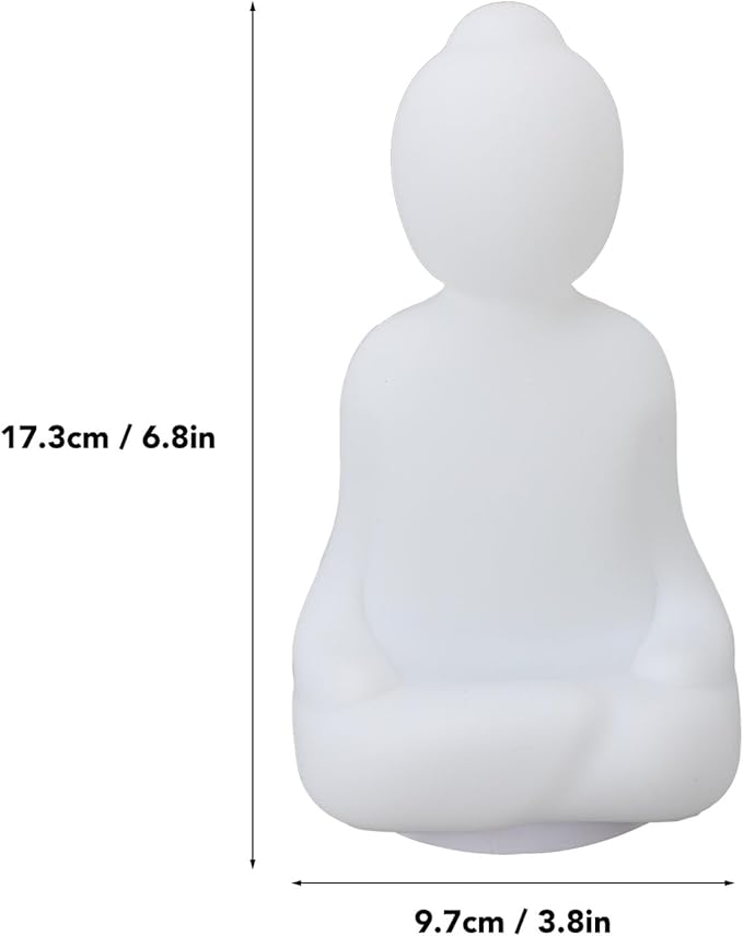 Guided Visual Meditation Breathing Light Mindfulness Tool for Stress Relief Anxiety Calm Relaxation Adults Kids Home Office Desk Nightstand Silicone Plastic 6.8x3.8in