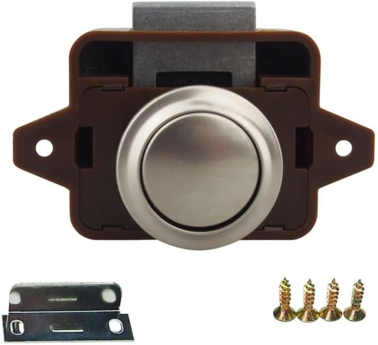 Encell Set of 5 Push Button Latch Cupboard for RV Camper Motor Home Caravan