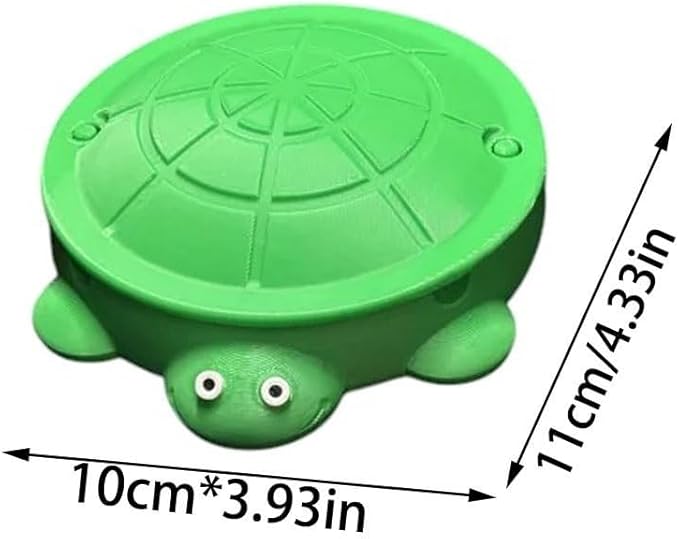 Mini Turtle Sandbox Desk Toy with Mini Tools, Stress Relief Novelty Zen Garden Gift Kit for Adults and Kids, Desktop Decoraccessories for Home and Office, Premium Sand Garden for Desk Kit(Orange)