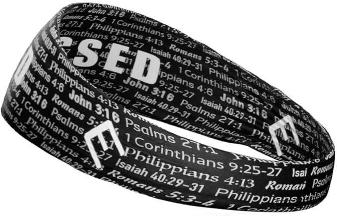 40+ Designs! Unisex Headband/Sweatband. Best for Sports, Fitness, Working Out, Yoga. Tapered Design