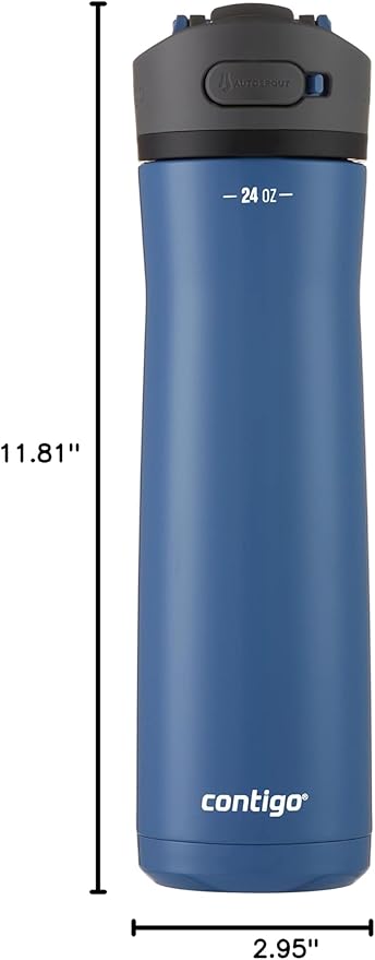 Contigo Ashland 2.0 Water Bottle with AUTOSPOUT Lid 24oz. Blue Corn