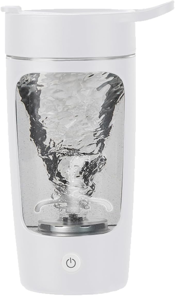 Electric Shaker Bottle, Blender Bottles For Protein Mixes, | Tritan | BPA Free| Portable Mixer Cup, Rechargeable Shake Cups And Meal Replacement Shakes, 22 oz(White)