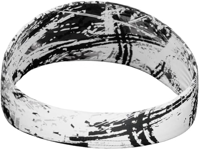 Unisex Headband/Sweatband. Best for Sports, Fitness, Working Out, Yoga. Tapered Design. Reversible.