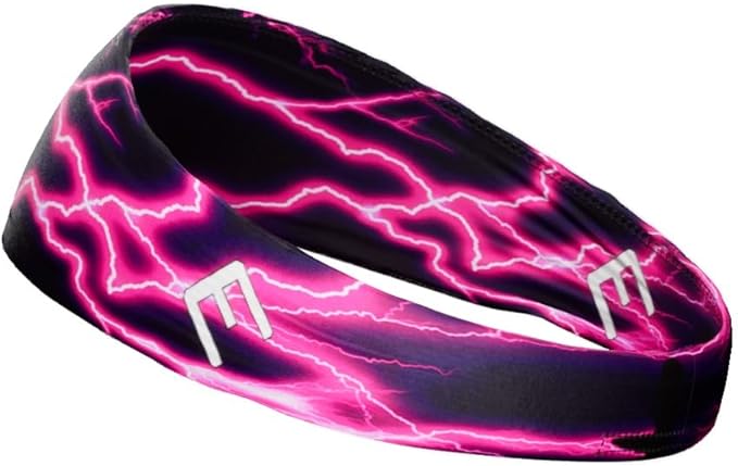 Unisex Headband/Sweatband. Best for Sports, Fitness, Working Out, Yoga. Tapered Design. Reversible.