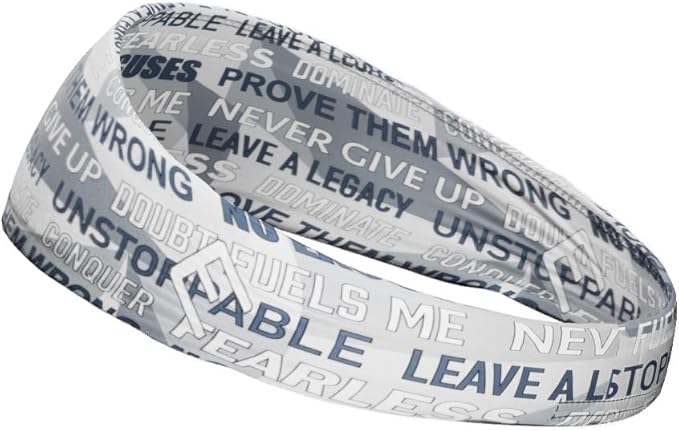 40+ Designs! Unisex Headband/Sweatband. Best for Sports, Fitness, Working Out, Yoga. Tapered Design