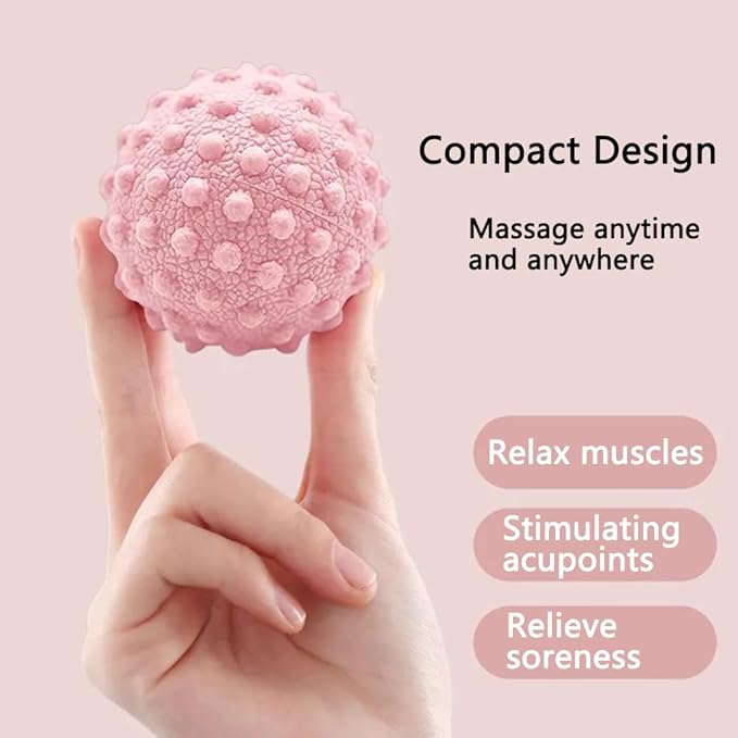 Muscle Massage Ball Set - 3 Pack, Massager Balls for Feet, Back, Arm, Neck, Shoulder, Leg Myofascial Release, Foot Arch Trainer Plantar Fasciitis, Relieving Muscle Pain
