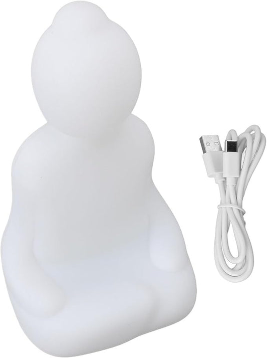 Guided Visual Meditation Breathing Light Mindfulness Tool for Stress Relief Anxiety Calm Relaxation Adults Kids Home Office Desk Nightstand Silicone Plastic 6.8x3.8in