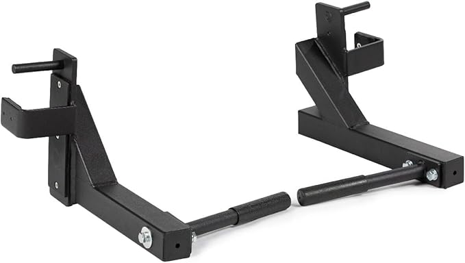 Titan Fitness X-3 Series Dip Bars, J-Hook Style Rack Mounted Dip Attachment, 880 LB Capacity, Fits 3" X 3"Tubular Steel