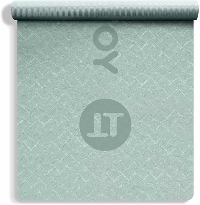 YOTTOY Yoga Mat, 72"x 32"x1/3" Extra Wide Non-Slip Exercise Fitness Yoga Mats,Eco-Friendly TPE Exercise Mats for Women Men Home Workout with Strap Bag