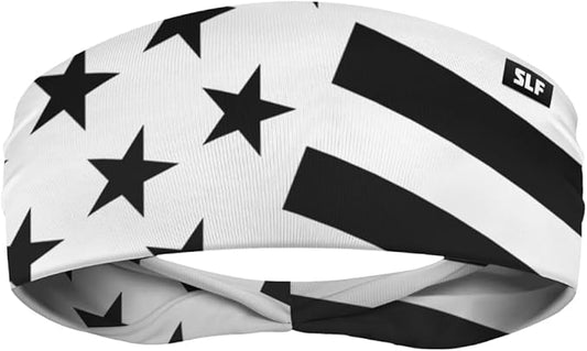 SLEEFS Sweat Bands Headbands Men & Women - Cooling Sports Mens Headband for Running, Football, Basketball, Cycling, Workout - Sweat Moisture Wicking Head Band Stretch Fit, Non-Slip Design - One Size