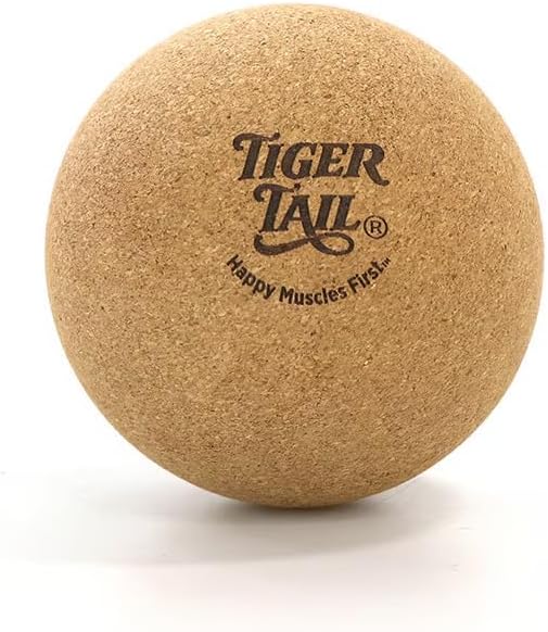 Tiger Tail ReGreen Tiger Ball 5.0 Cork - Deep Tissue Massage Ball – Trigger Point Massage Therapy: Relief for HIPS, Glutes, Back & Shoulder – Treat Muscle Soreness – Help Increase Muscle Recovery