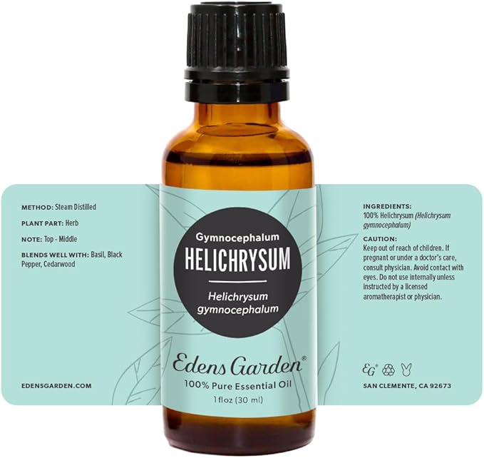 Edens Garden Helichrysum- Gymnocephalum Essential Oil- 100% Pure Premium Grade, Undiluted, Natural, Therapeutic, Aromatherapy, The Best for Diffuser, Skin, Hair, Humidifiers 30 ml (1 fl oz)